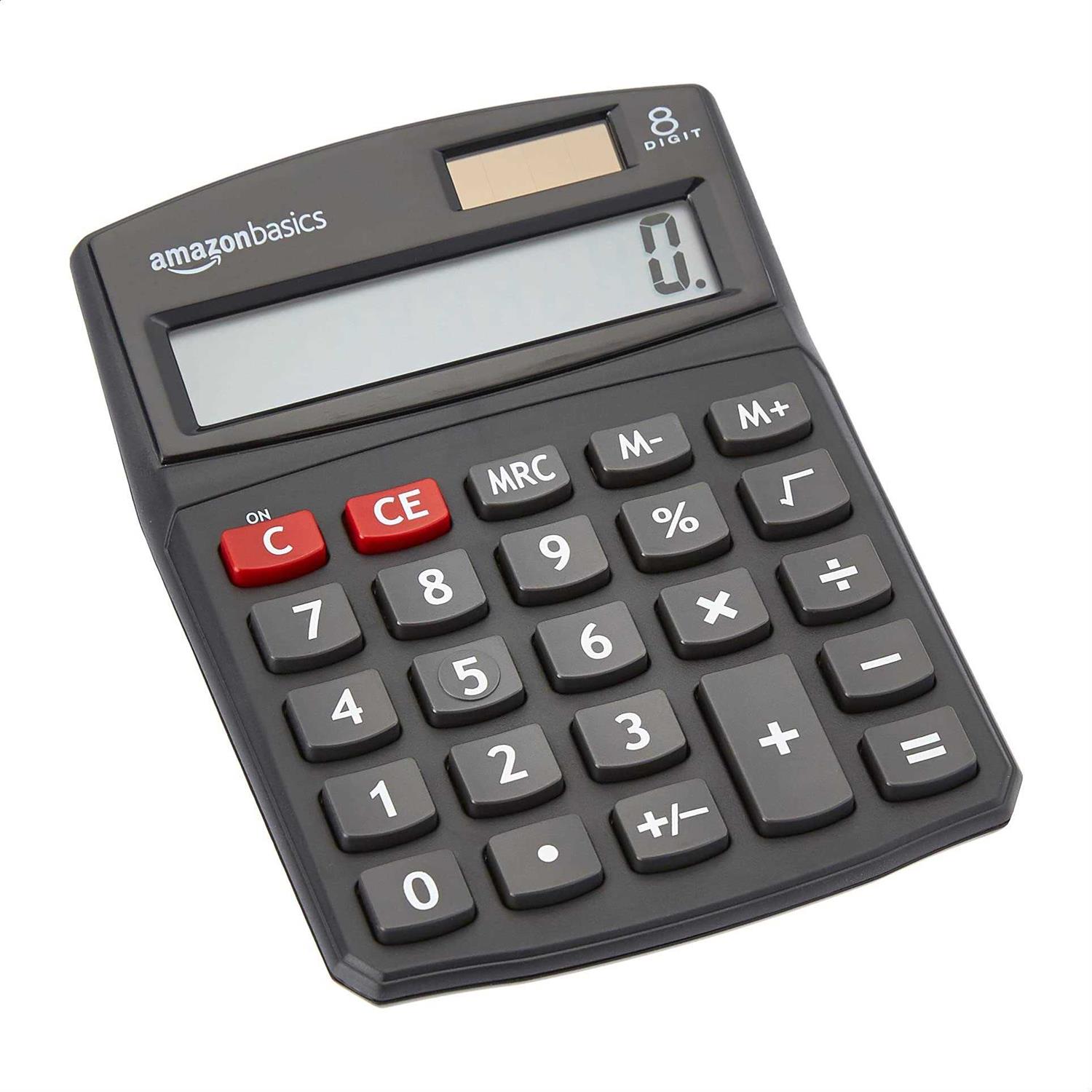 Amazon Basics Lcd 8-Digit Desktop Calculator