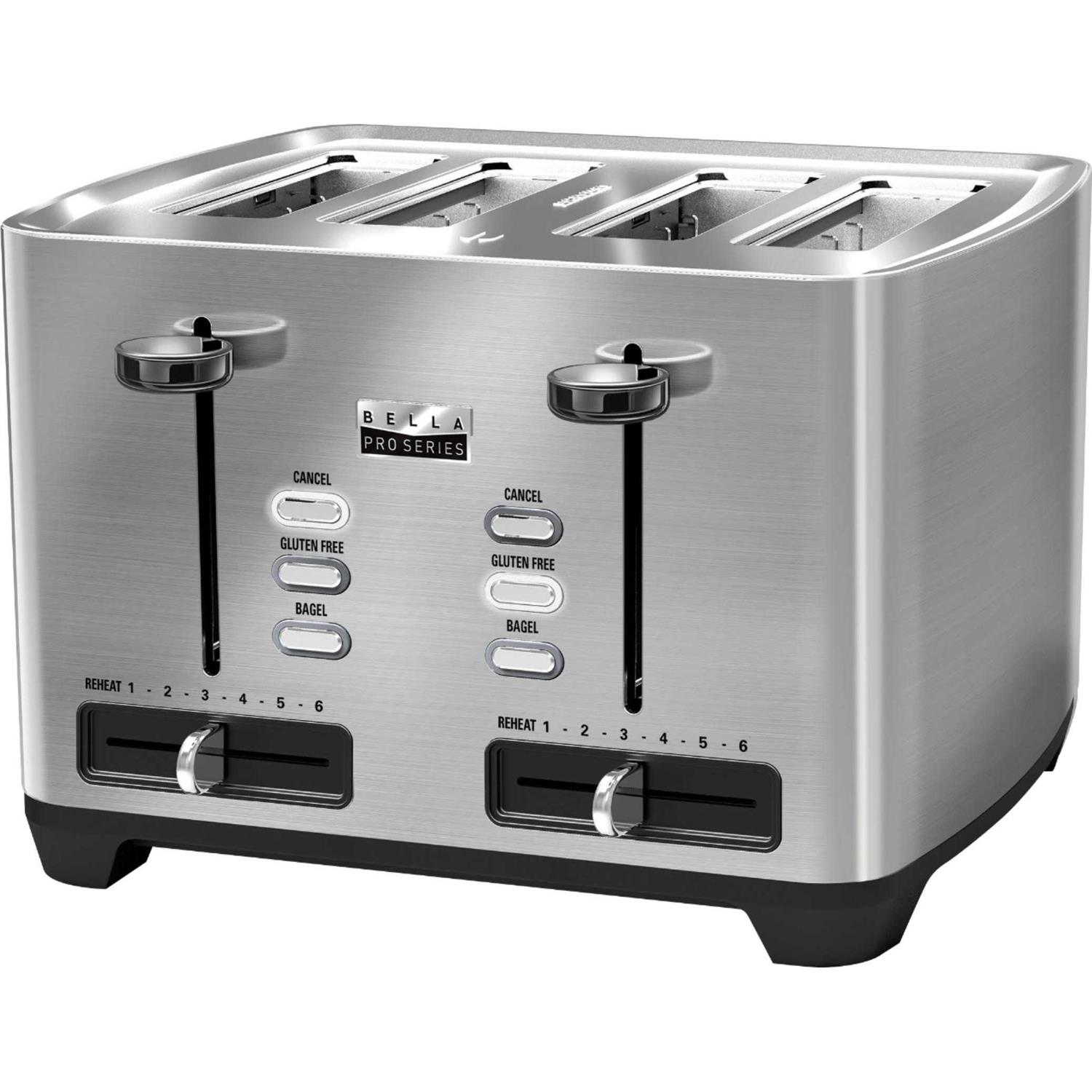 Bella Pro Series 4-Slice Wide-Slot Toaster