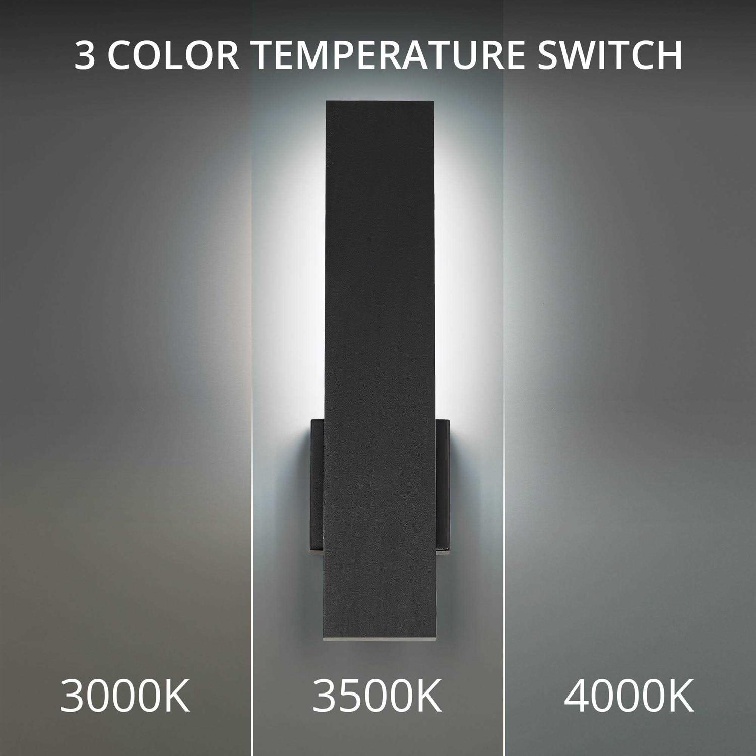 WAC Lighting Stag LED Outdoor Wall Light in Black WS-W29118