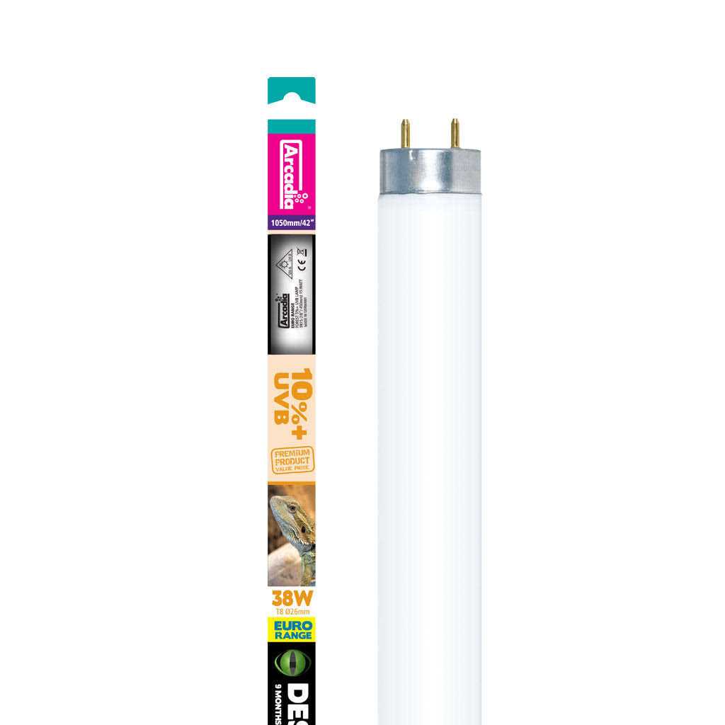 Arcadia Euro Range T8 10% UVB Reptile Lamp