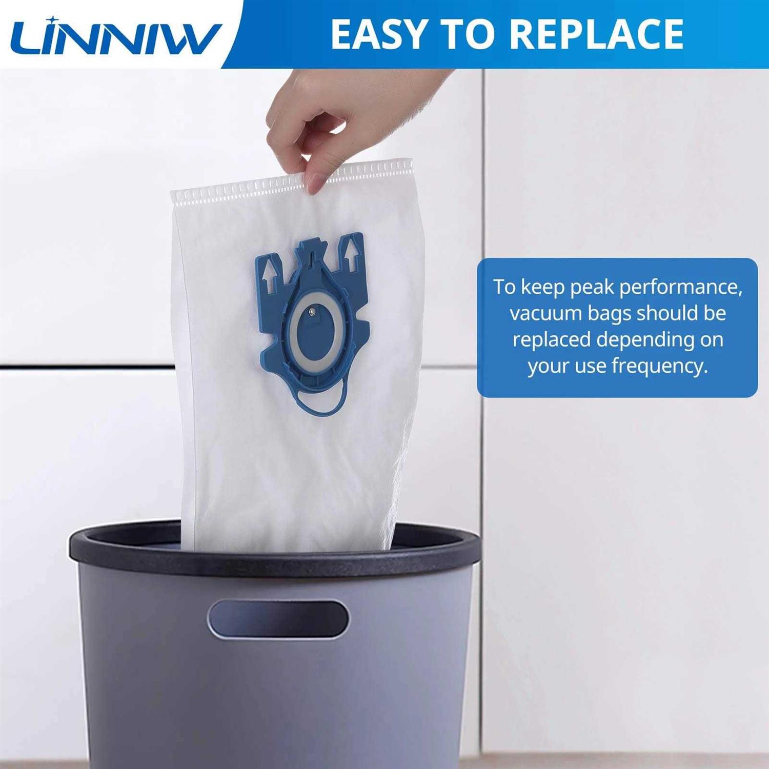 20 Pack 3d Airclean Gn Vacuum Bags Compatible with Miele Classic C1