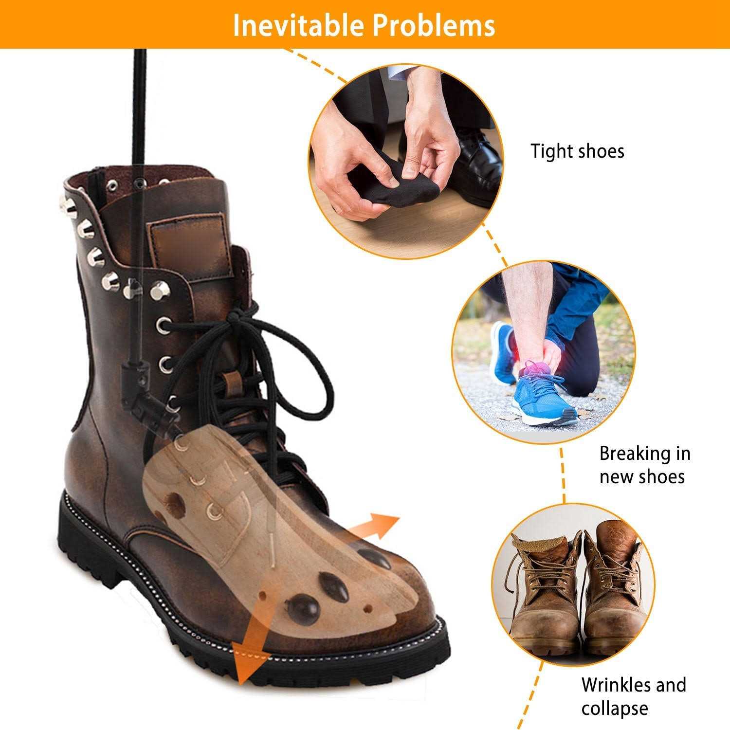 1-Pair Adjustable Boot Stretcher