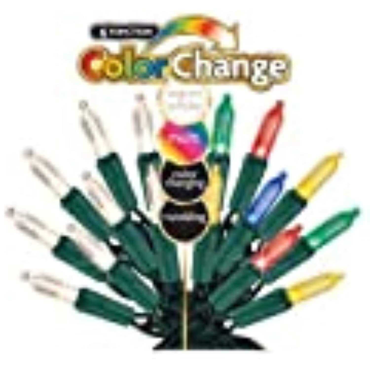 Sylvania 100 Light Stay-Lit LED 6 Function Traditional Glass Look Bulb Set V44900-88