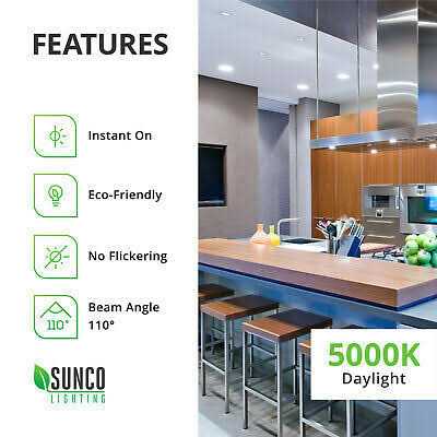 Sunco Lighting BR30 Dimmable Flood LED Light Bulb 11W