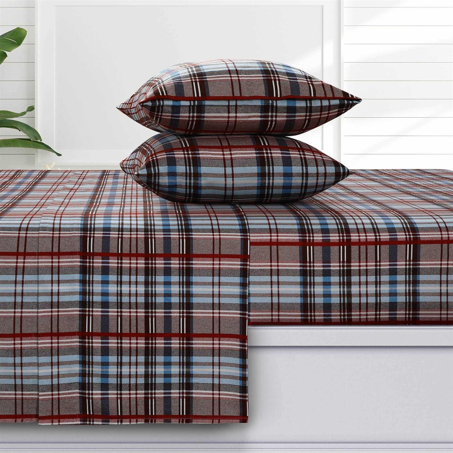 Azores Home 170 GSM Extra Deep Pocket Flannel Sheet Set