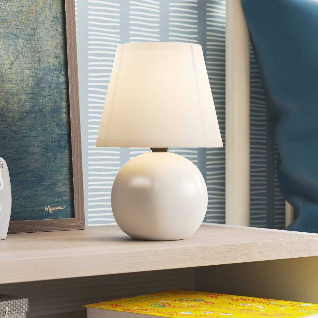 tanemall Adira Ceramic Globe Mini Table Lamp Mack Milo Finish