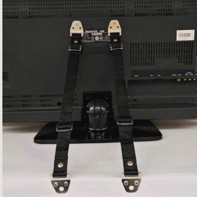 Db Baby Safety Metal TV Straps Furniture Anti-Tip Straps Heavy Duty Strap All Flat Screen TV/Furniture 2 Pack