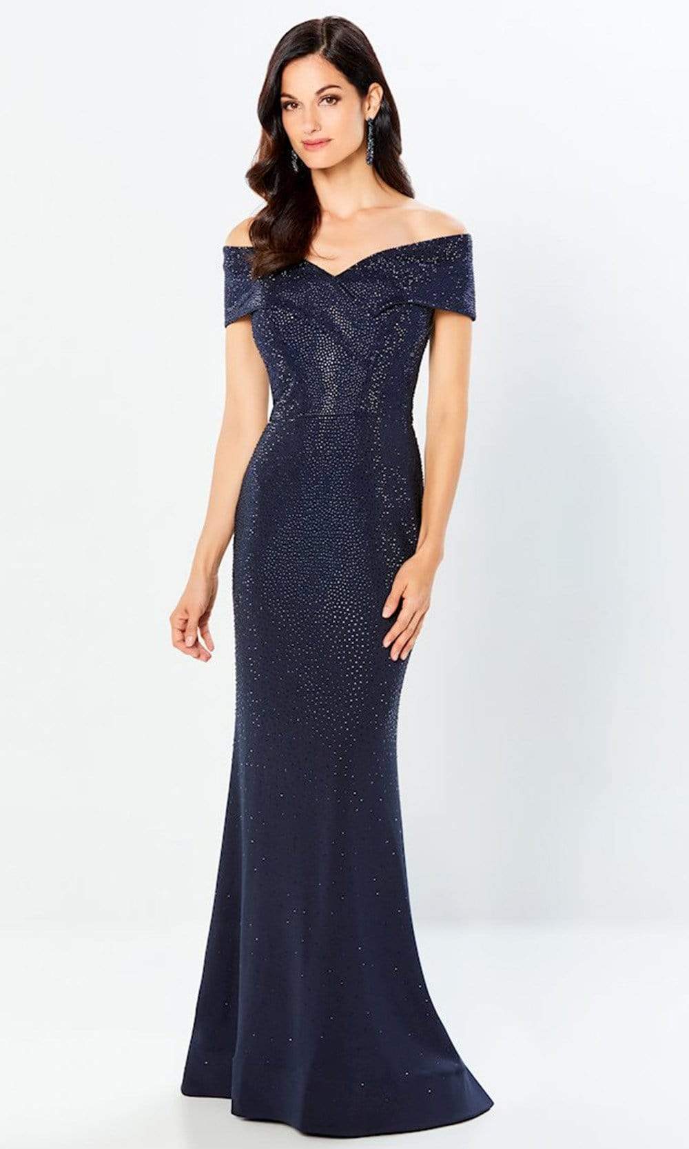 220949 Jersey Beaded Gown