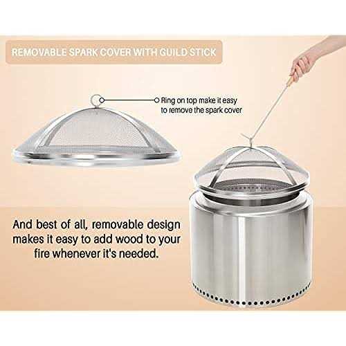 Fire Pit Spark Cover Compatible with The Solo Stove Bonfire Size Fire Pit