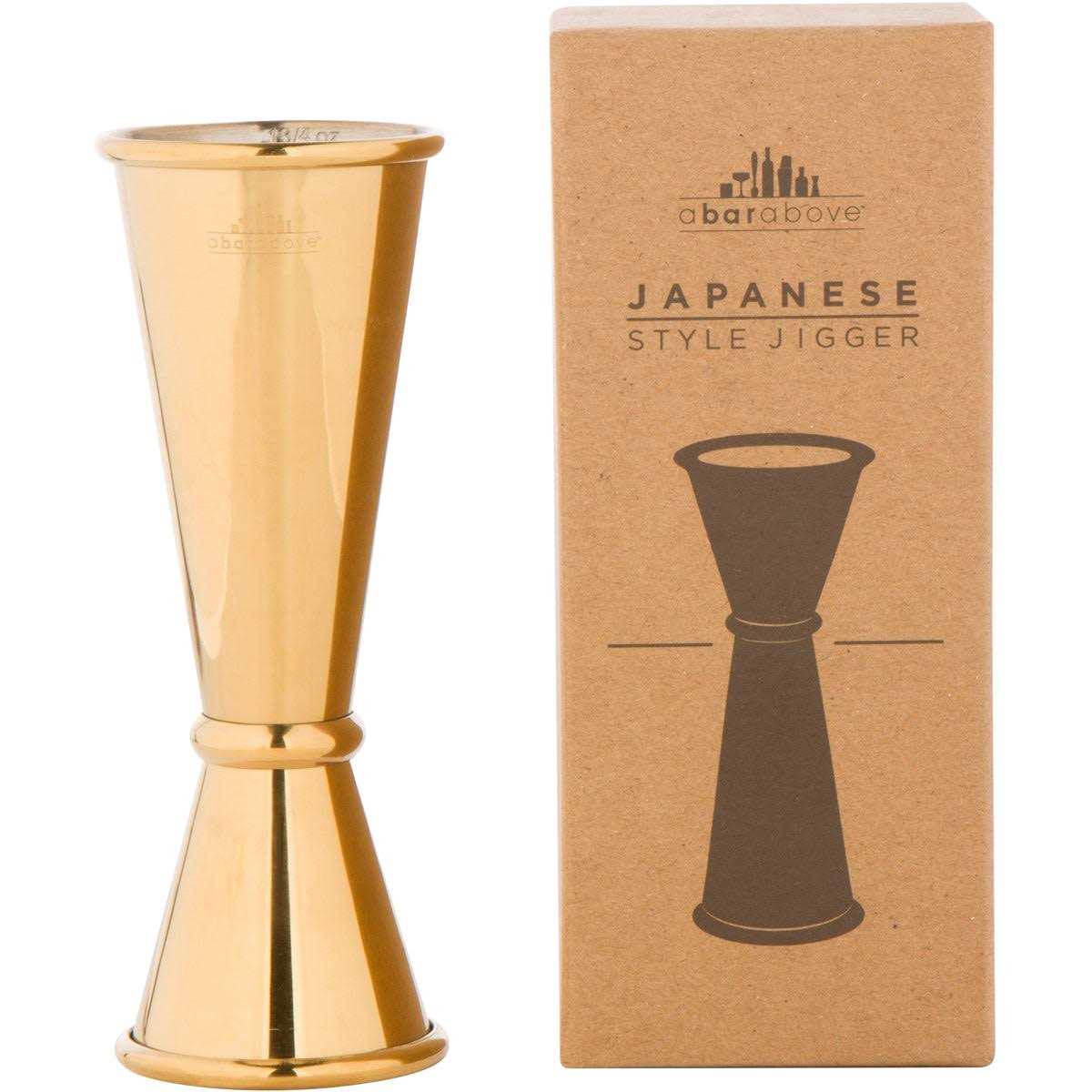 A Bar Above Premium Japanese Jigger with 8 Measurements Inside