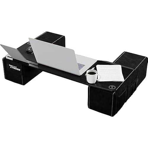 Couchmaster CYBOSS Extra Wide Ergonomic Couch Desk/Lap Desk for Notebooks or Wireless Periphery with Pillows