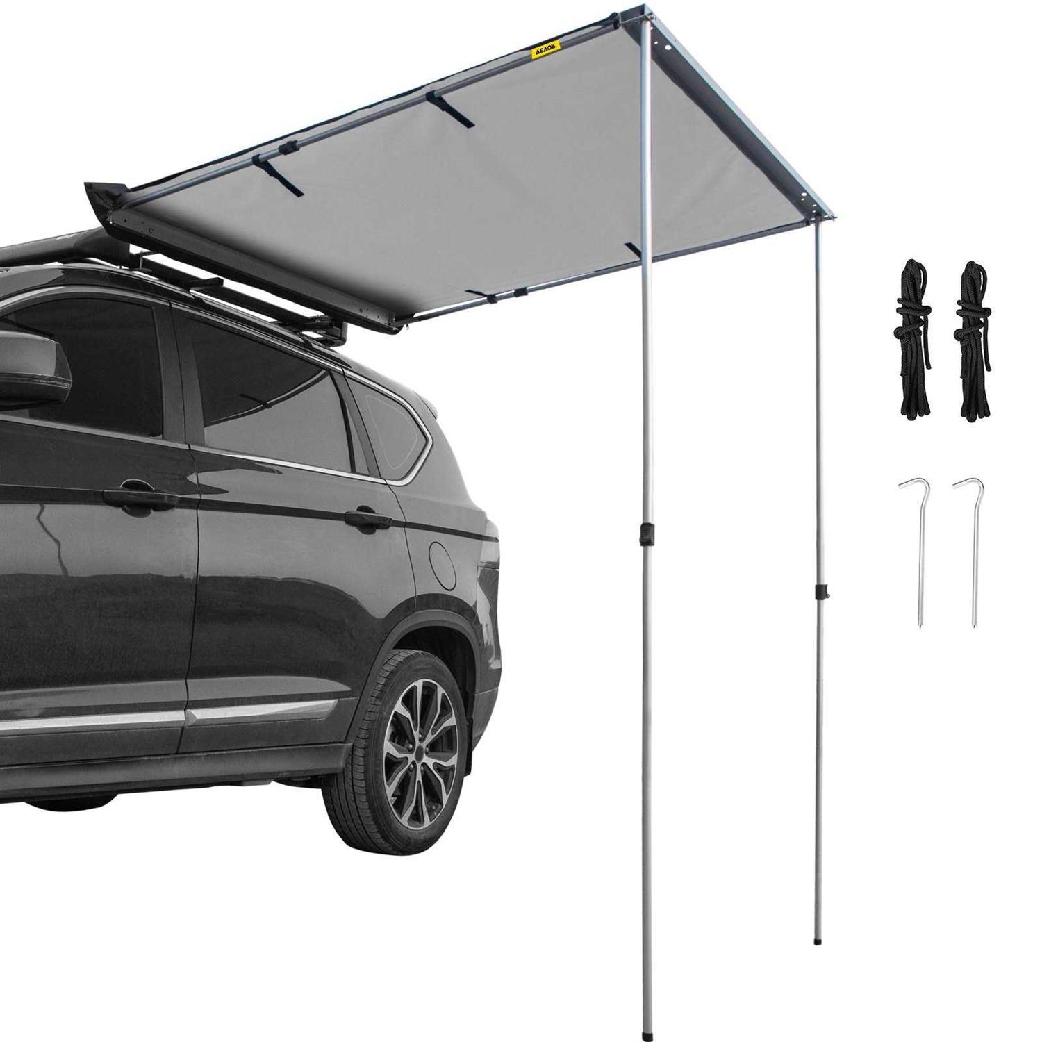Vevor Car Side Awning Pull-Out Retractable Vehicle Awning Waterproof Uv50+