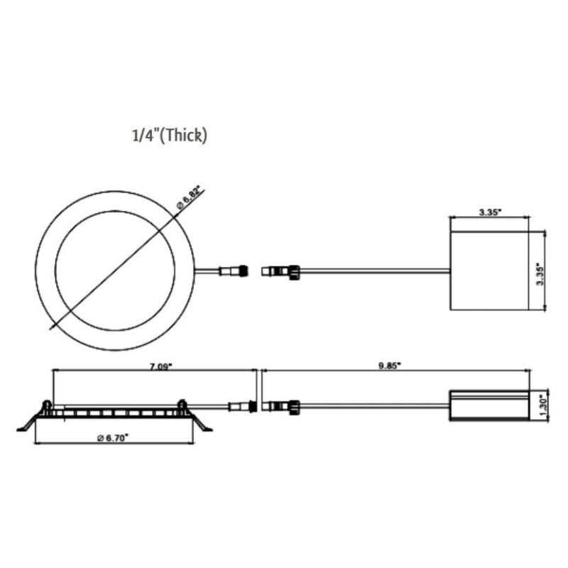 Westgate Lighting LED Ultra Slim Recessed Light