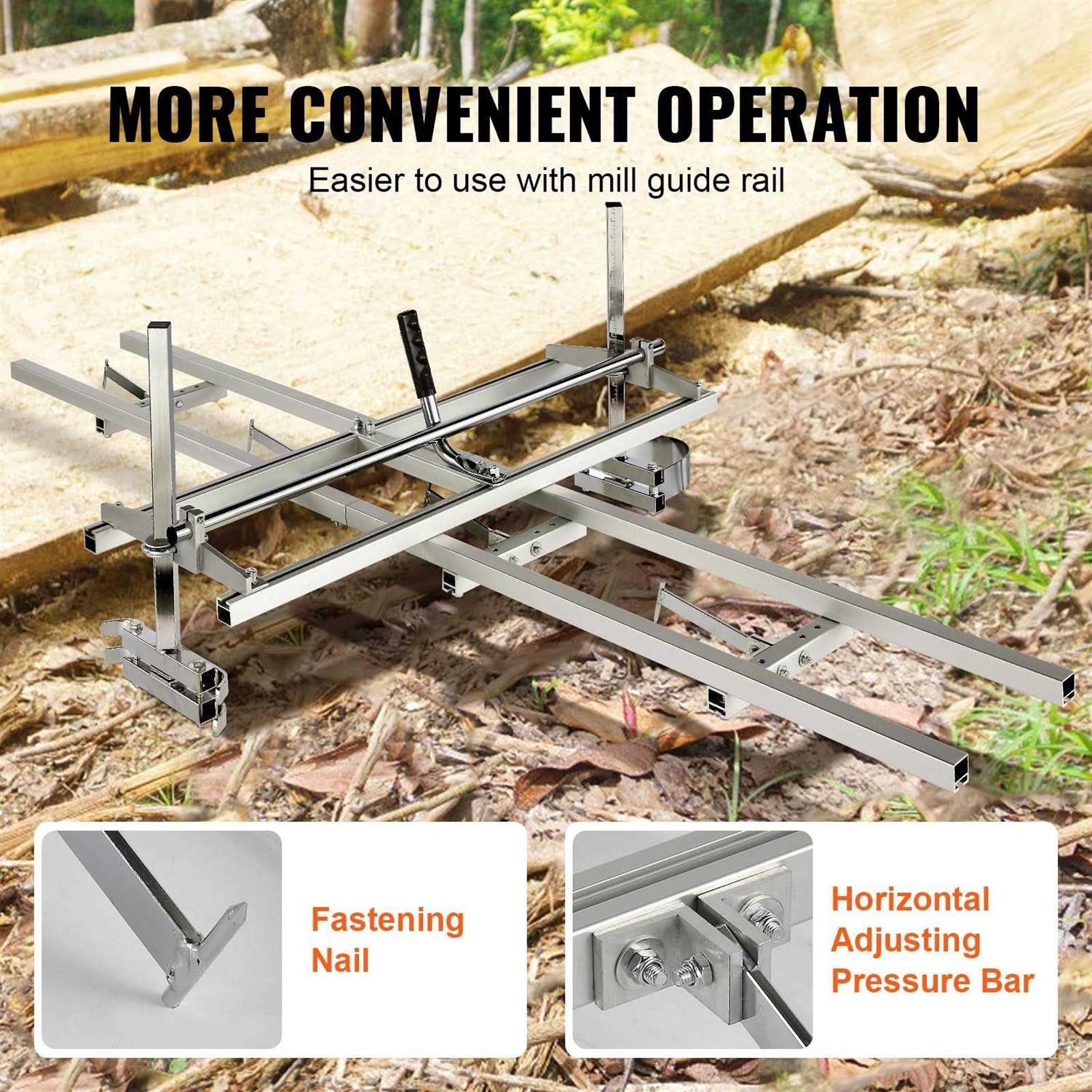 VEVOR Chainsaw Mill and Rail Mill Guide System Portable Sawmill 14-36 Guide Bar