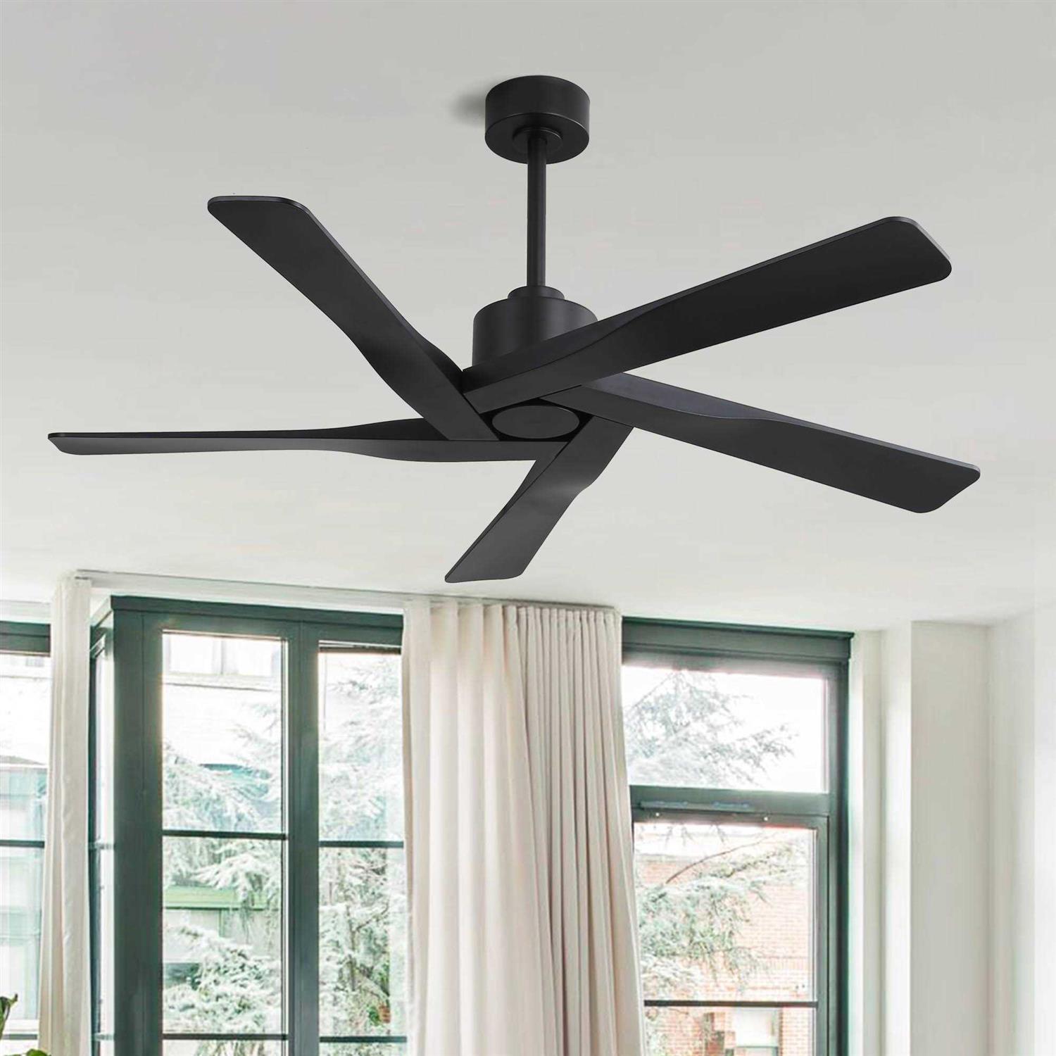 WINGBO 6 Fan Speeds Ceiling Fan Without Light
