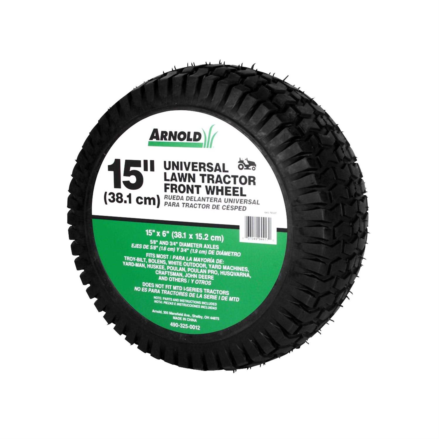Arnold 490-325-0012 15 in. Universal Lawn Tractor Front Wheel
