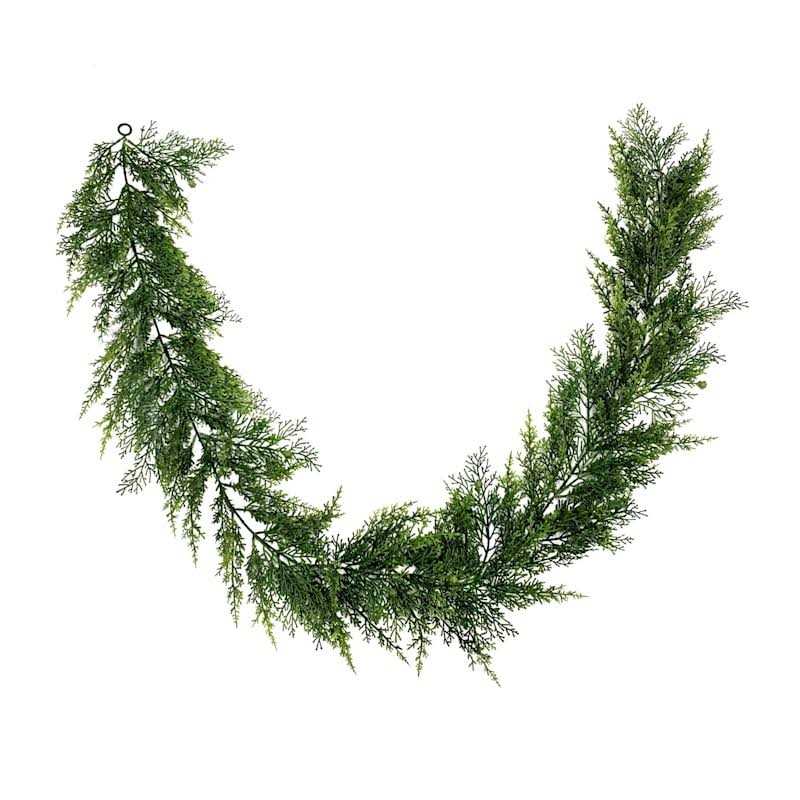 At Home Cedar Greenery Garland