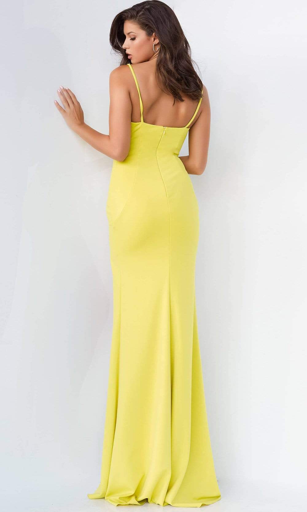 07272 Jewel Ornate High Slit Gown