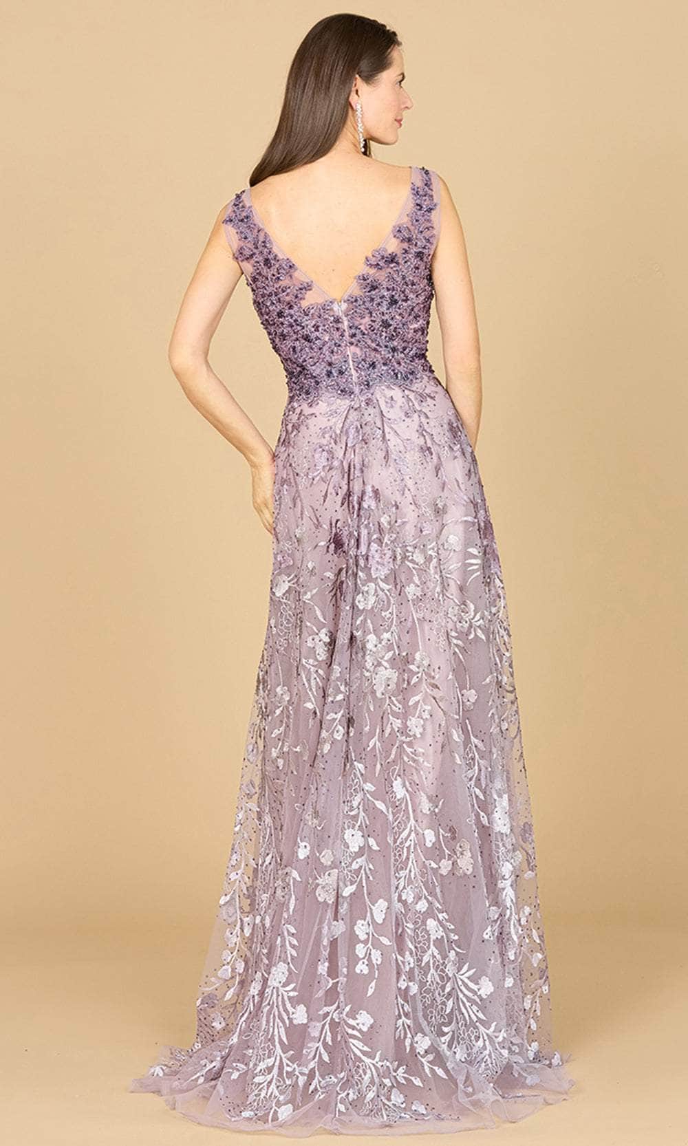 Ombre Lace Evening Gown