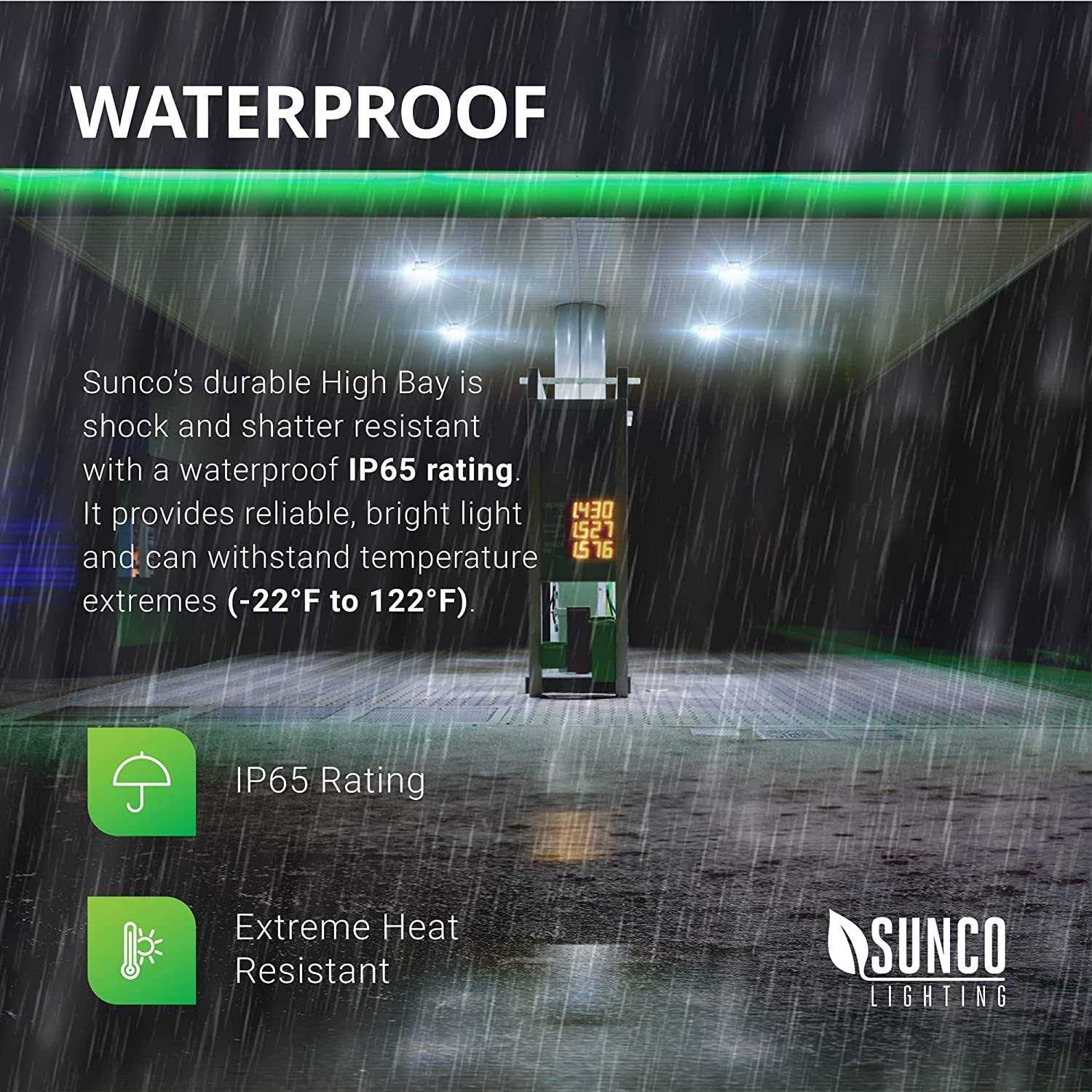 Sunco Lighting UFO LED High Bay 150W 600W HID Replacement