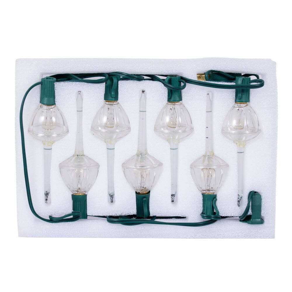 Vickerman 7 Light Clear Glitter Bubble Set