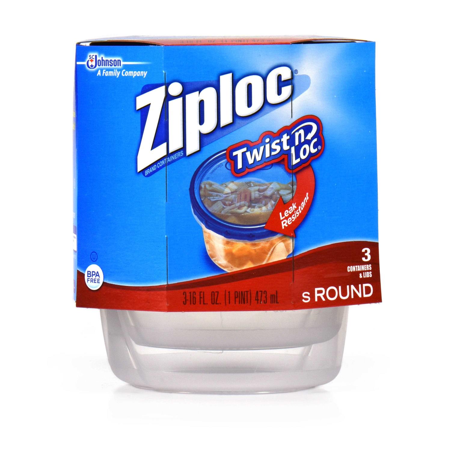 Ziploc Twist ‘n Loc Containers