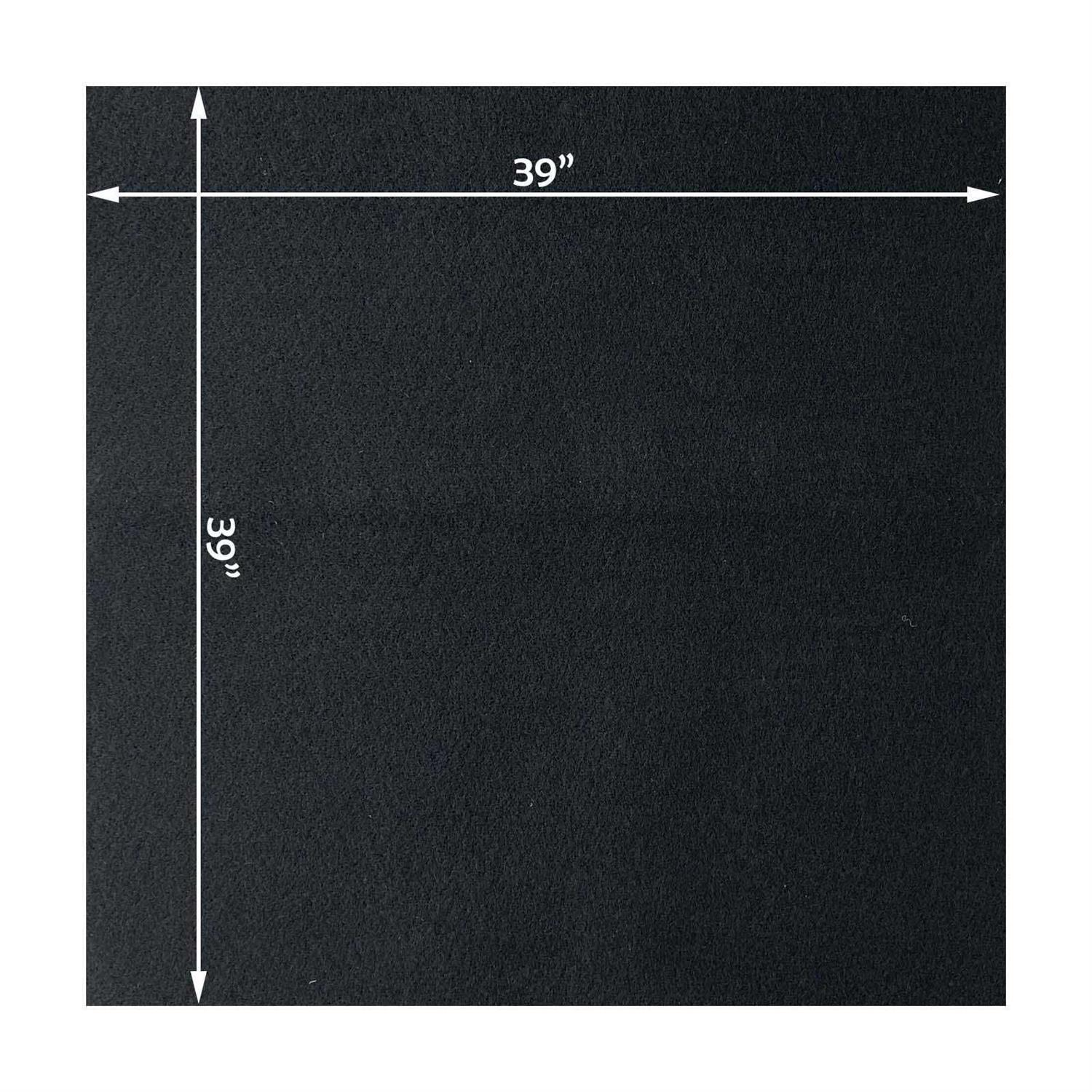 Fireproof Felt Welding Blanket Flame Retardant Fabric up to 1800°F Heat Shield for Wood Stove Smoker Grill Insulation Blanket Fire Pit Mat Fireplace