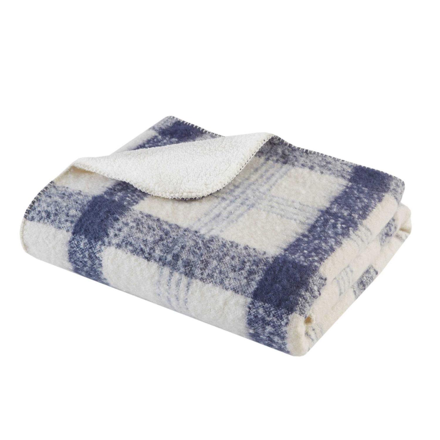 Woolrich Bloomington Faux Mohair to Sherpa Throw
