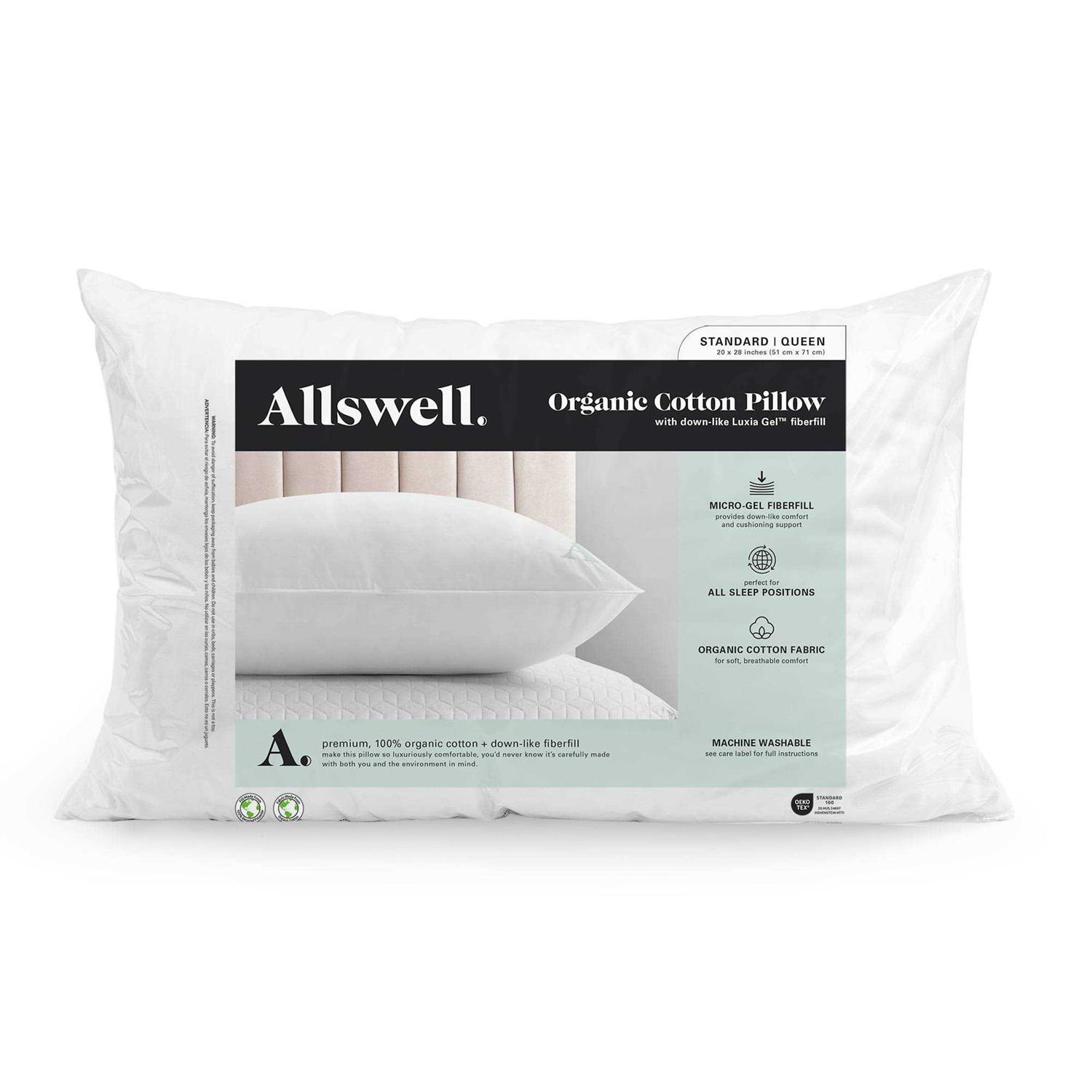 Allswell Organic Cotton Down-like Bed Pillow