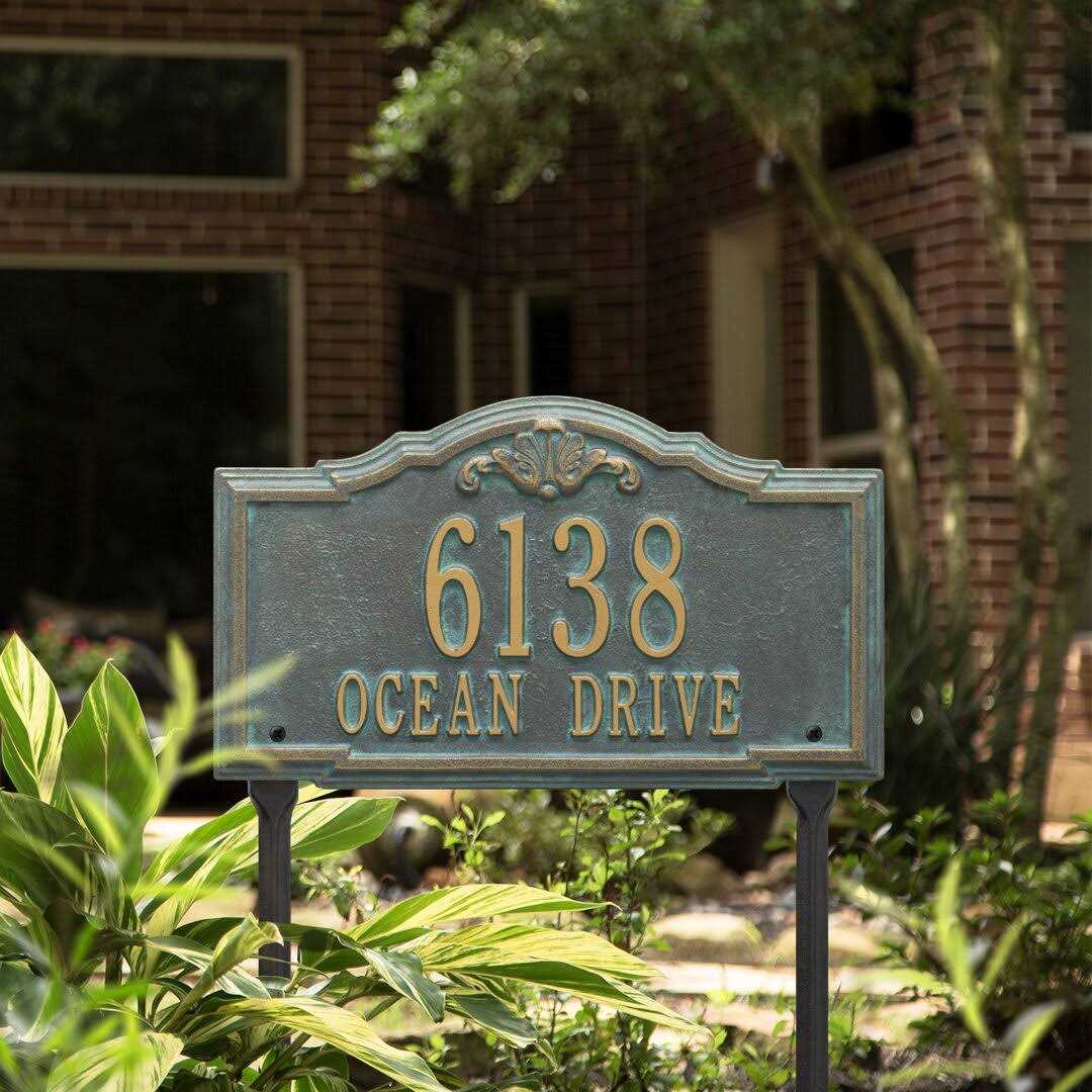 Whitehall Products Personalized Gatewood Plaque Standard Lawn 2 Line