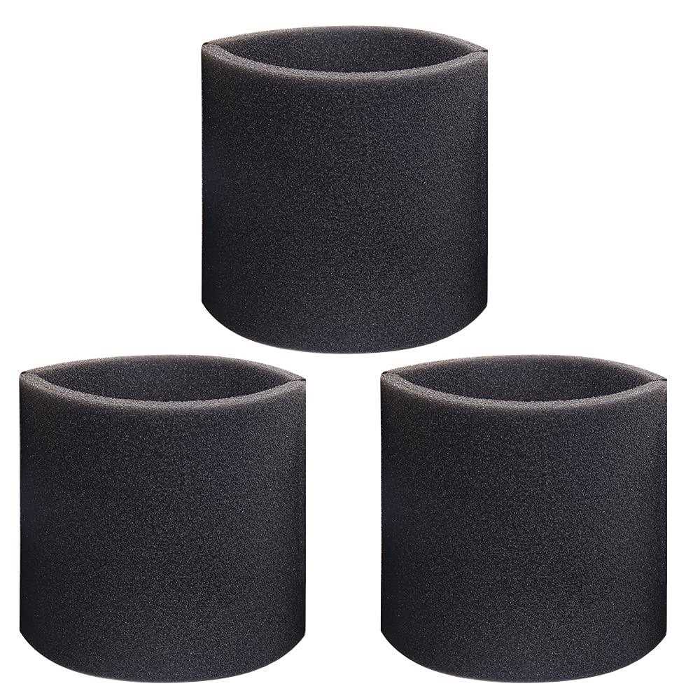 3 Pack 90585 Foam Sleeve Filter Replacements for Shop Vac for Vacmaster & for Genie Shop Wet Dry Vacuums