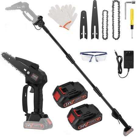 2-in-1 Cordless Pole Saw Mini Chainsaw & Cordless Pole Saw 6inch 4inch