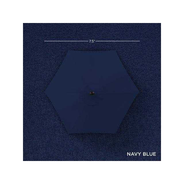 Best Choice Products 7.5ft Heavy-Duty Outdoor Market Patio Umbrella w/ Push Button Tilt