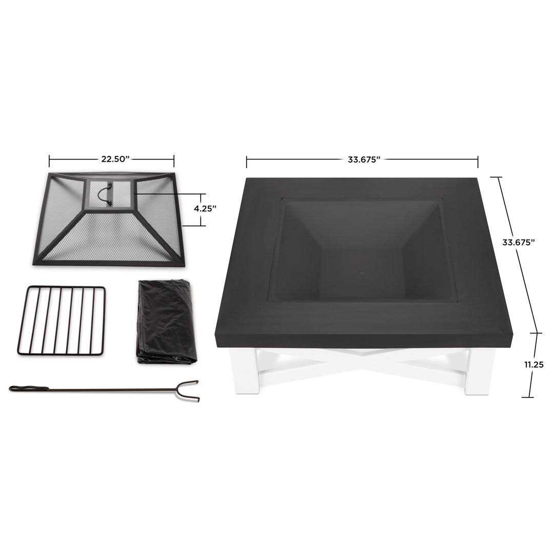 Real Flame Austin Wood Burning Fire Table