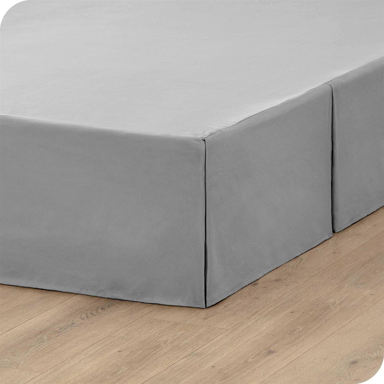 Bare Home Bed Skirt Microfiber Pleated