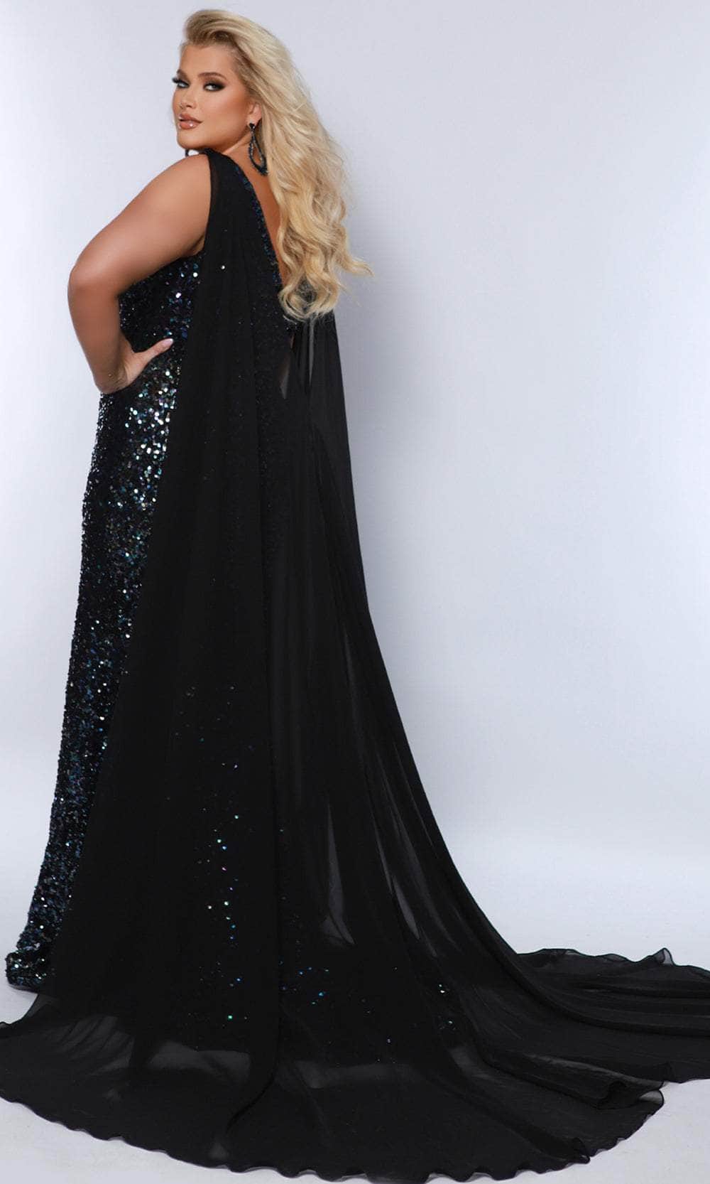 V-Neck Sleeveless Evening Gown