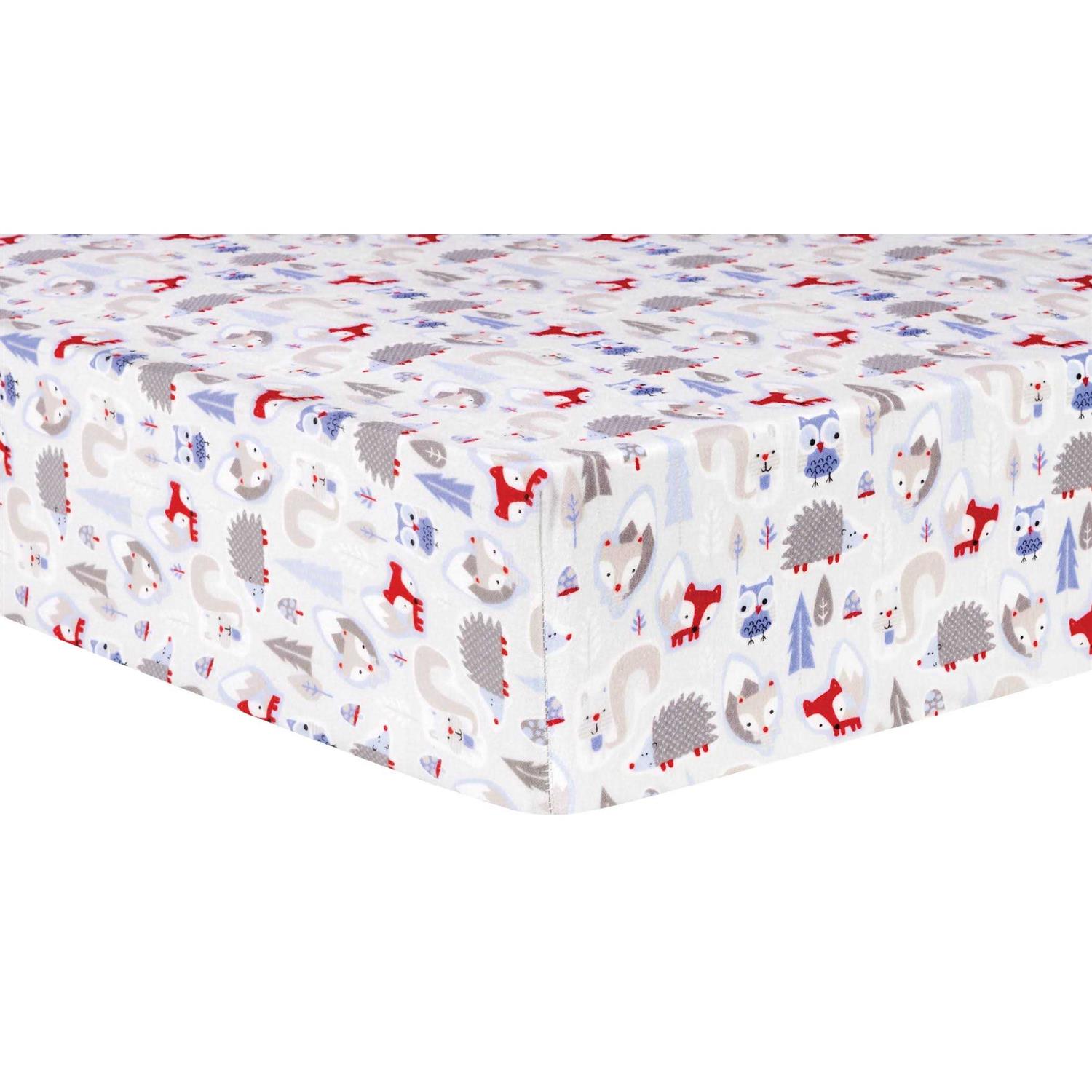 Trend Lab Deluxe Flannel Fitted Crib Sheet