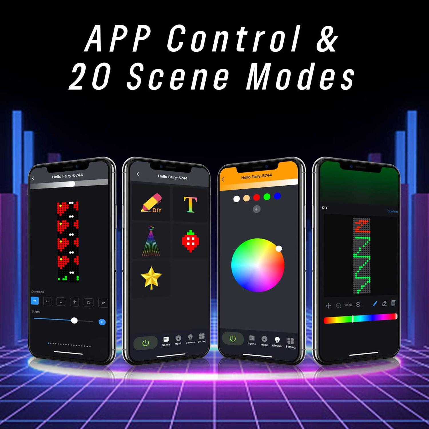 21FT Outdoor Christmas Decorations Star String Lights Smart RGB Led Tree Lights Waterfall DIY Preset Scenes App Remote Control Large Unique Yard