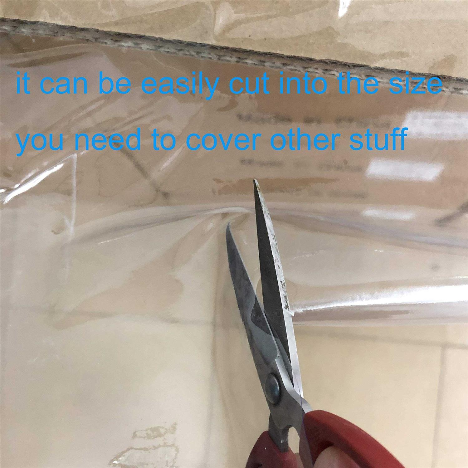 Walrus Clear Vinyl Tablecloth Protector Waterproof/Oil-Proof Plastic Rectangle Transparent Sheet Table Cover