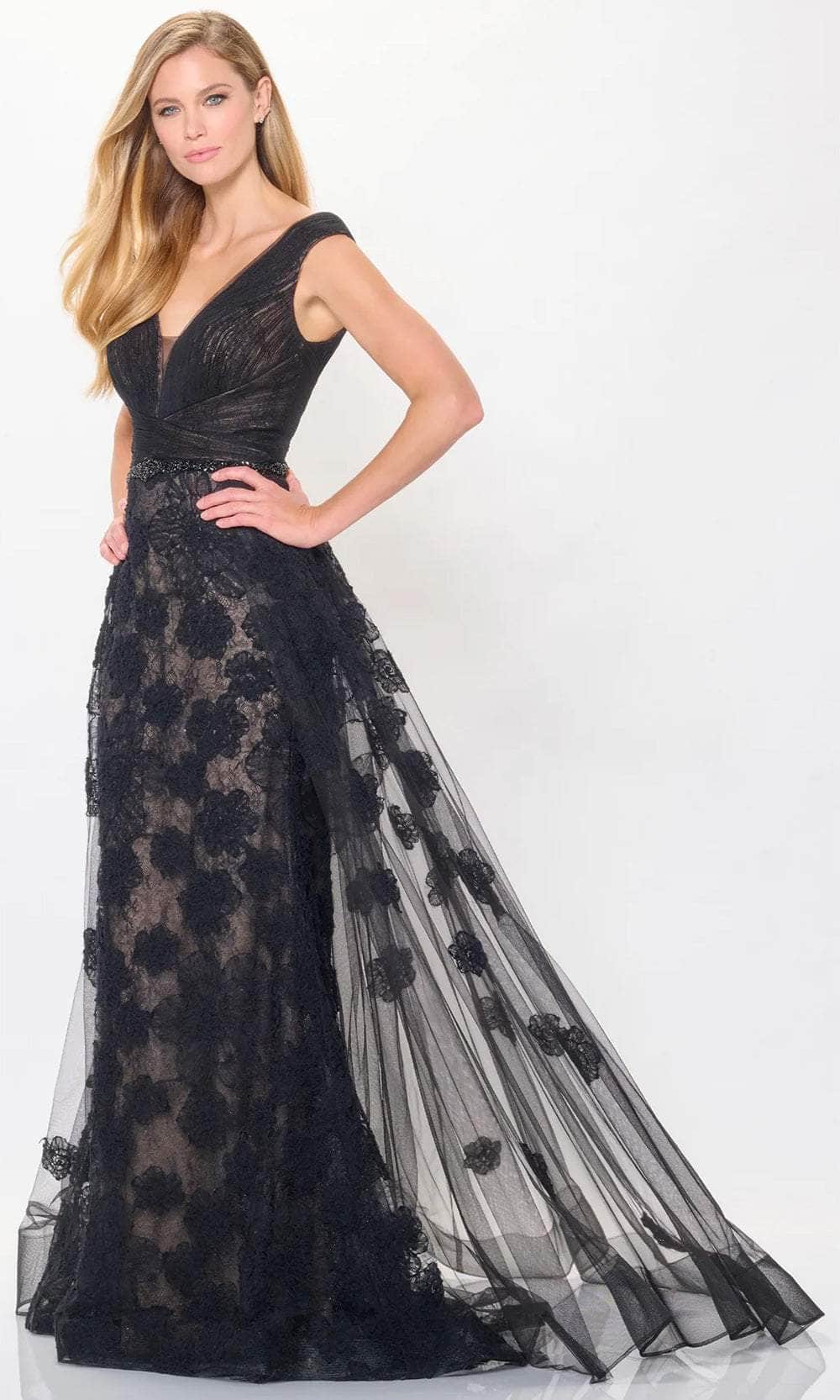 V-Neck Mermaid Evening Dress