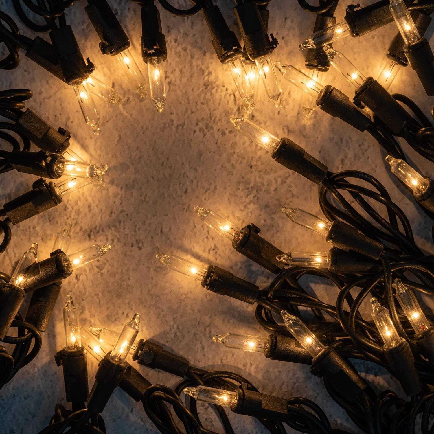 YULETIME Christmas Lights Wire 66 Feet 200 Count UL Certified String Lights