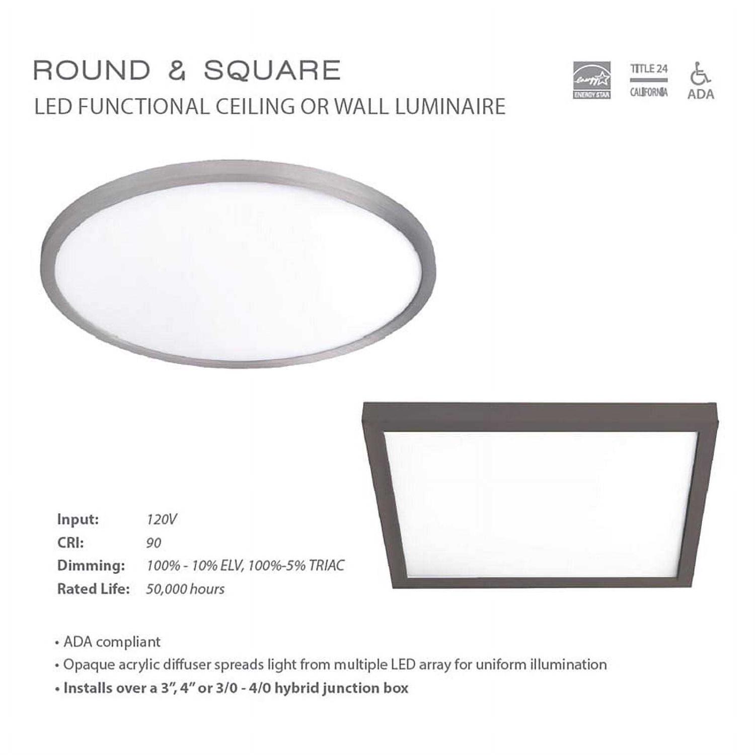 WAC Lighting Round 1-Light LED Flush Mount