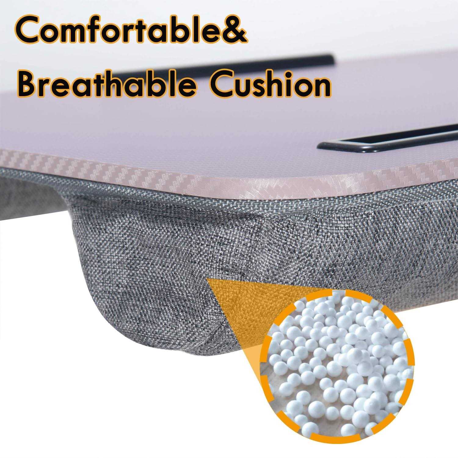 Lap Desk Portable Laptop Desk Fits Up to 16 Laptops with Tablet Slot