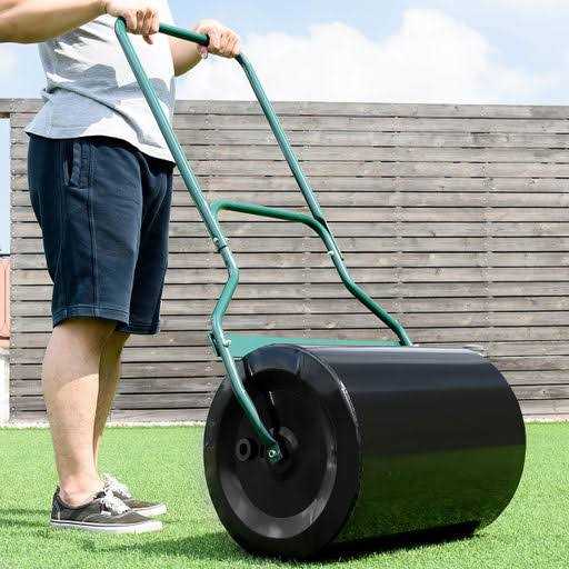 Costway Heavy Duty Push Tow Lawn Roller Metal Roller