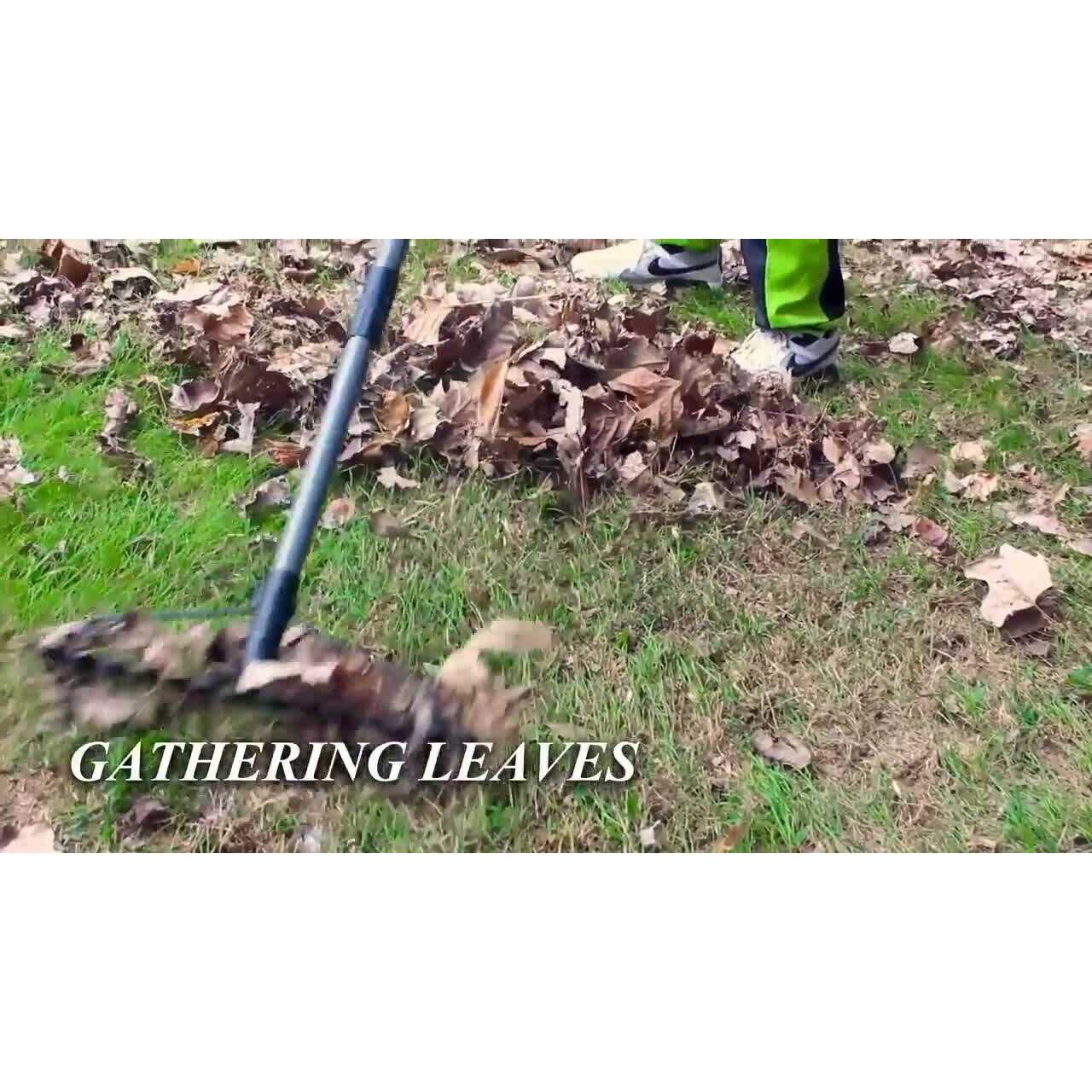 WaLensee 63 in. Steel Handle 17-Tine Bow Rake