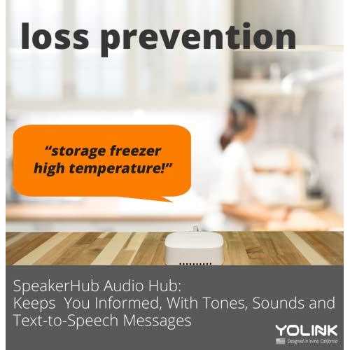 Yolink 1000 ft. Smart Outdoor Temperature Sensor with Probe, Long Range, High and Low Alarm