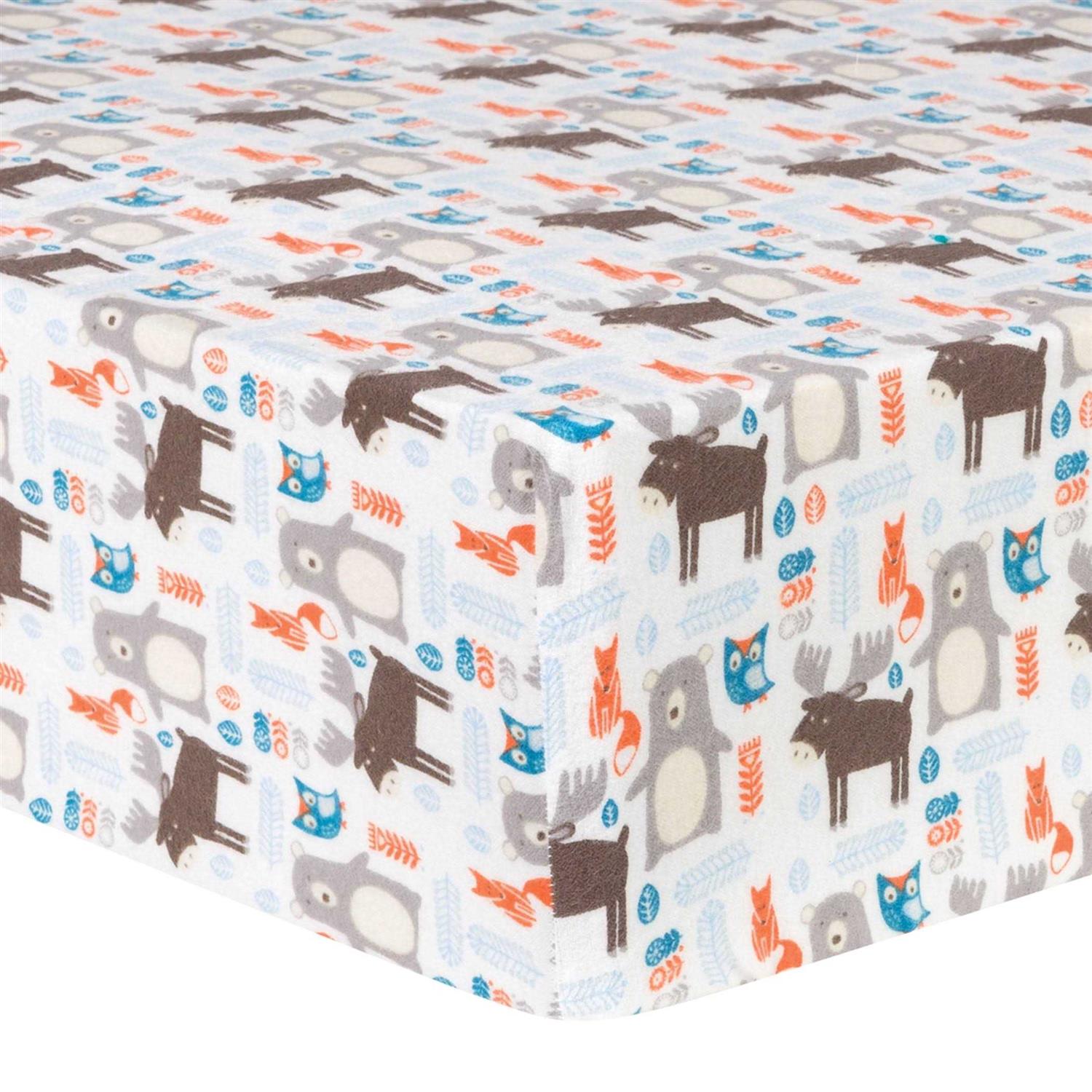 Trend Lab Deluxe Flannel Fitted Crib Sheet