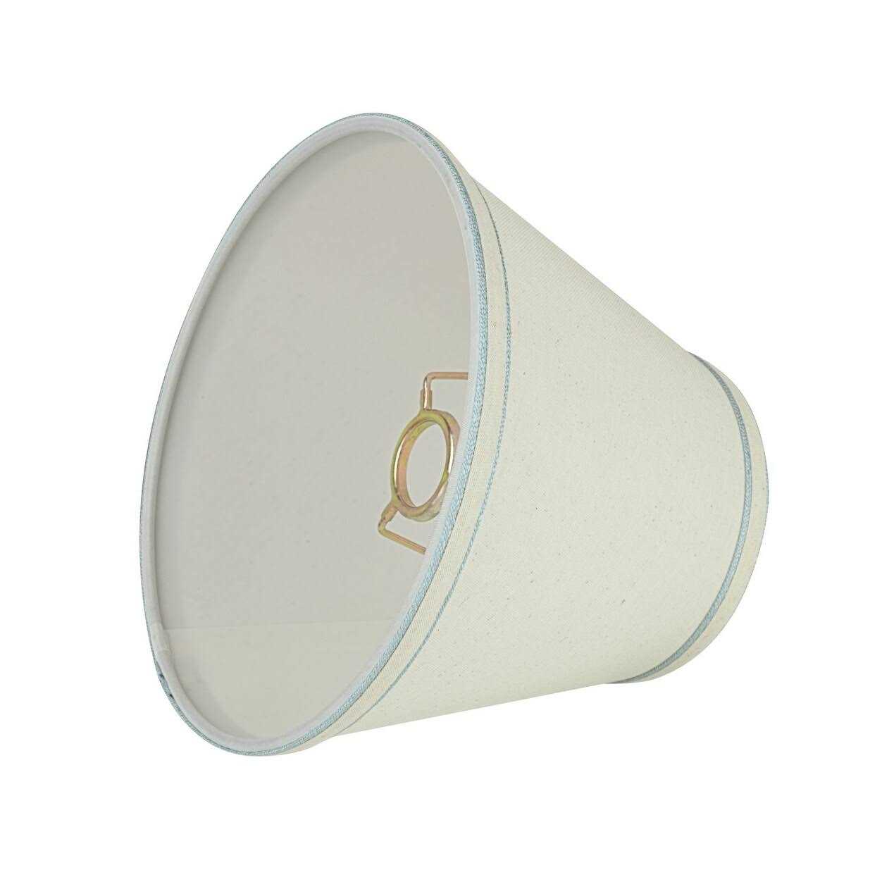 Aspen Creative 58909 Transitional Hardback Empire Shape UNO Construction Lamp Shade in Off White