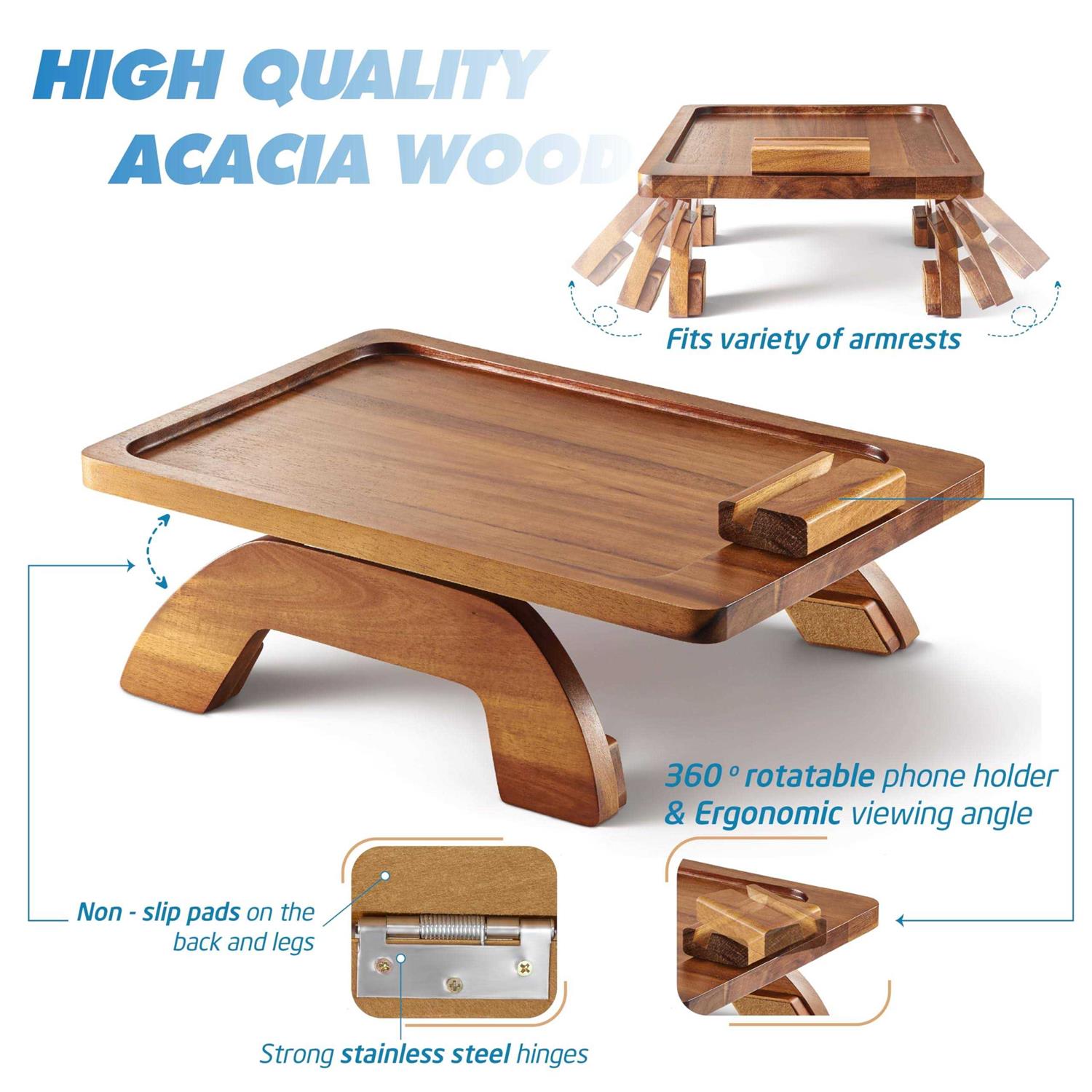 Sofa Armrest Tray Arm Table Sofa Arm Tray Clip On Tray Table