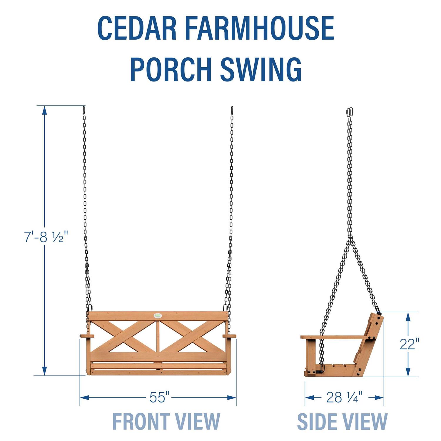 Backyard Discovery Farmhouse Porch Swing